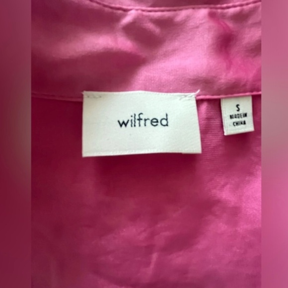Pink Silk Wilfred Blouse NWOT - Picture 3 of 3